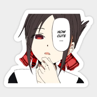 Kaguya How Cute Colored Sticker